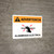 Warning: Spanish Electric Fence with Icon White Landscape - Wall Sign
