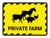 Private Farm with Icons Landscape - Wall Sign