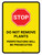Stop: Do Not Remove Plants Perpetrators Will Be Prosecuted Portrait - Wall Sign