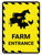 Farm Entrance with Icons Portrait - Wall Sign