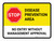 Stop: Disease Prevention Area Landscape - Wall Sign