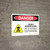 Danger: Deadly Manure Gases with Hazard Icon Landscape - Wall Sign