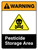 Warning: Pesticide Storage Area ANSI Portrait - Wall Sign