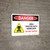 Danger: Area Treated With Herbicides - Do Not Enter Landscape - Wall Sign