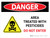 Danger: Area Treated With Pesticides - Do Not Enter Landscape - Wall Sign