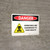 Danger: Herbicides Are Dangerous with Hazard Icon Landscape - Wall Sign