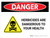 Danger: Herbicides Are Dangerous with Hazard Icon Landscape - Wall Sign