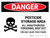 Danger: Pesticide Storage Area All Landscape - Wall Sign