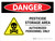 Danger: Pesticide Storage Area Authorized Landscape - Wall Sign