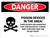 Danger: Poison Devices In The Area Landscape - Wall Sign