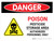 Danger: Poison Pesticide Storage Area Landscape - Wall Sign