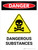 Danger: Dangerous Substances Portrait - Wall Sign