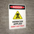 Danger: Herbicide Applied Do Not Eat Fruit Portrait - Wall Sign