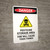 Danger: Pesticide Storage Area Fire Portrait - Wall Sign