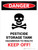 Danger: Pesticide Storage Tank Hazardous Portrait - Wall Sign