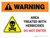 Warning: Area Treated With Herbicides - Do Not Enter Landscape - Wall Sign