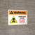 Warning: Herbicides In Use Do Not Enter with Hazard Icon Landscape - Wall Sign