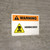 Warning: Herbicides with Hazard Icon Landscape - Wall Sign