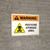 Warning: Pesticide Storage Area with Hazard Icon Landscape - Wall Sign