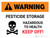 Warning: Pesticide Storage - Hazardous To Health Keep Off Landscape - Wall Sign