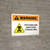 Warning: Pesticides And Insecticide Storage Area with Hazard Icon Landscape - Wall Sign