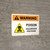 Warning: Poison - Hazardous Pesticide with Hazard Icon Landscape - Wall Sign