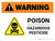 Warning: Poison - Hazardous Pesticide with Hazard Icon Landscape - Wall Sign