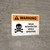 Warning: Wear Respirator While Spraying with Icon Landscape - Wall Sign