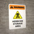 Warning: Herbicide Storage Area with Hazard Icon Portrait - Wall Sign