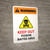 Warning: Keep Out Poison Baited Area with Hazard Icon Portrait - Wall Sign