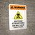 Warning: Pesticide Storage Area - Fire Will Cause Toxic Fumes Portrait - Wall Sign