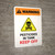 Warning: Pesticides In Tank - Keep Off with Hazard Icon Portrait - Wall Sign