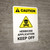 Caution: Herbicide Application - Keep Off with Hazard Icon Portrait - Wall Sign