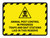Animal Pest Control In Progress Traps with Hazard Icon Landscape - Wall Sign