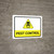 Pest Control with Hazard Danger Icon Landscape - Wall Sign