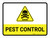 Pest Control with Hazard Danger Icon Landscape - Wall Sign