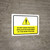 Do Not Wash Pesticide Application Equipment with Hazard Icon Landscape - Wall Sign