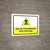 May Be Contaminated With Pesticide with Hazard Icon Landscape - Wall Sign