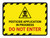 Pesticide Application In Progress - Do Not Enter with Hazard Icon Landscape - Wall Sign