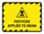 Pesticide Applied To Grain Hazard Lines with Icon Landscape - Wall Sign