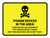 Poison Devices In The Area with Icon Landscape - Wall Sign