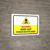 Warning - Keep Out - Poison Baited Area with Hazard Icon Landscape - Wall Sign