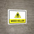Weed Killer with Danger Hazard Icon Landscape - Wall Sign