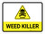 Weed Killer with Danger Hazard Icon Landscape - Wall Sign