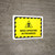 Weed Spraying In Progress Hazard Lines with Icon Landscape - Wall Sign