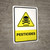 Pesticides with Danger Hazard Icon Portrait - Wall Sign