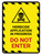 Herbicide Application In Progress - Do Not Enter Hazard Lines with Icon Portrait - Wall Sign