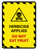 Herbicide Applied - Do Not Eat Fruit Hazard Lines with Icon Portrait - Wall Sign