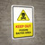 Keep Out Poison Baited Area with Hazard Icon Portrait - Wall Sign