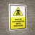 May Be Contaminated With Pesticide with Hazard Icon Portrait - Wall Sign